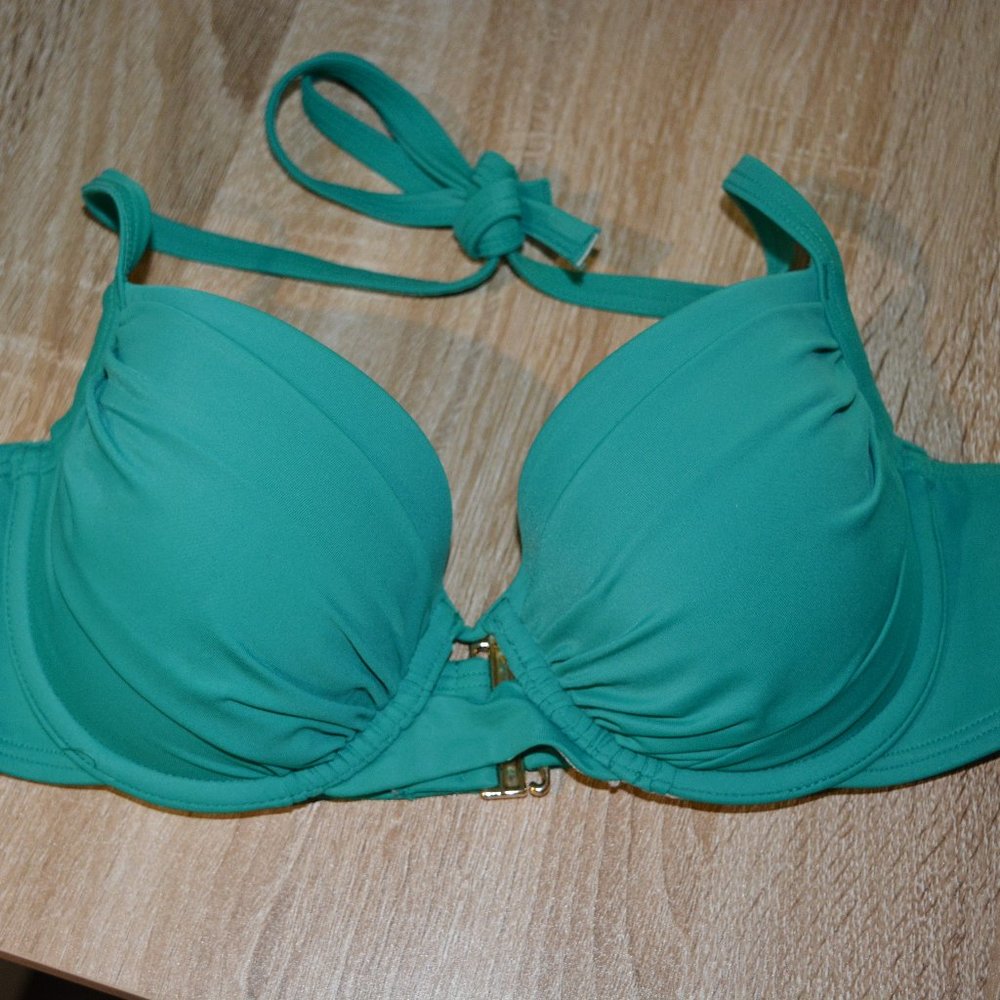 Ruffle Green Bikini Top- Push Up- Victoria Secret